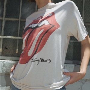 rolling stones distressed tee